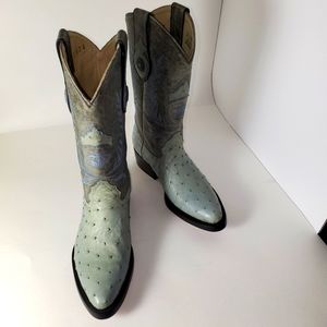 El Padrino Women's Western Cowboy Boots Full Quill Ostrich Size 6 1/2 M NEW